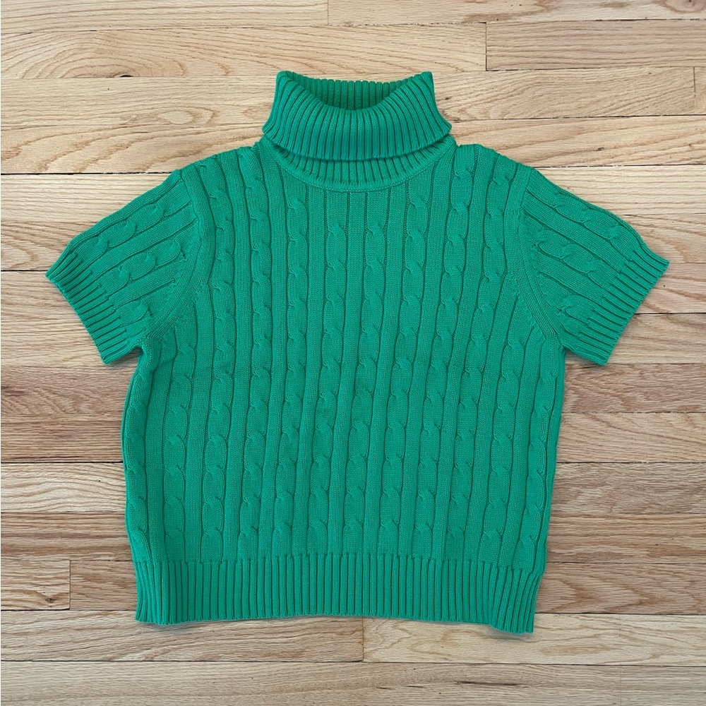 Evan Picone cable knit turtleneck.